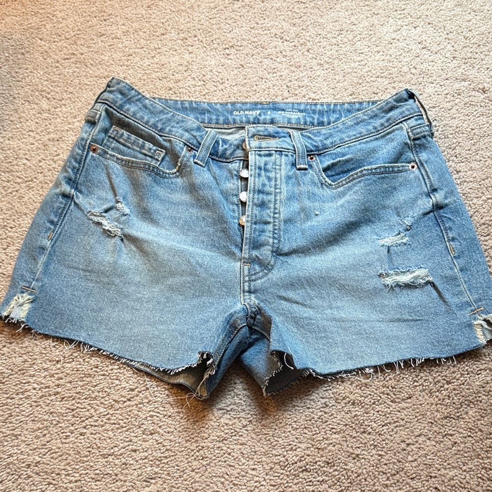 Old Navy Distressed Blue Jean Shorts